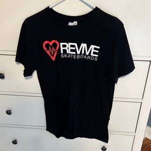 Revive Skateboards Black T-Shirt medium